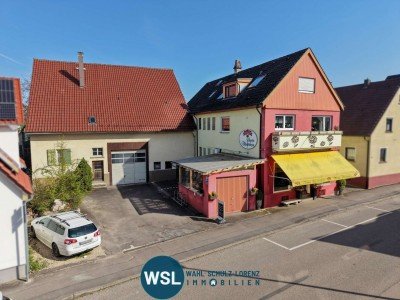 Hauptbild Wohn- und Geschäftshaus mit XXL Grundstück, Gartenhaus und Scheune in zentraler Lage von Dettingen